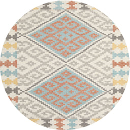 Round Machine Washable Contemporary Light French Beige Brown Rug, wshcon1829
