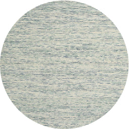 Round Contemporary Gunmetal Gray Modern Rug, con1835