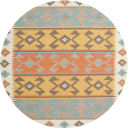 Round Machine Washable Contemporary Bronze Brown Rug, wshcon1836