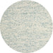 Round Contemporary White Gold Modern Rug, con1838