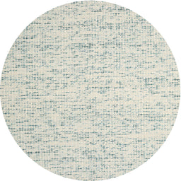 Round Machine Washable Contemporary White Gold Rug, wshcon1838