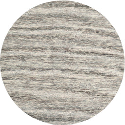 Round Contemporary Khaki Green Modern Rug, con1839