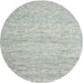 Round Contemporary Gunmetal Gray Modern Rug, con1842