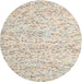 Round Contemporary Camel Brown Modern Rug, con1844