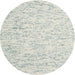 Round Contemporary White Gold Modern Rug, con1845