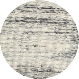 Round Contemporary Gunmetal Gray Modern Rug, con1849