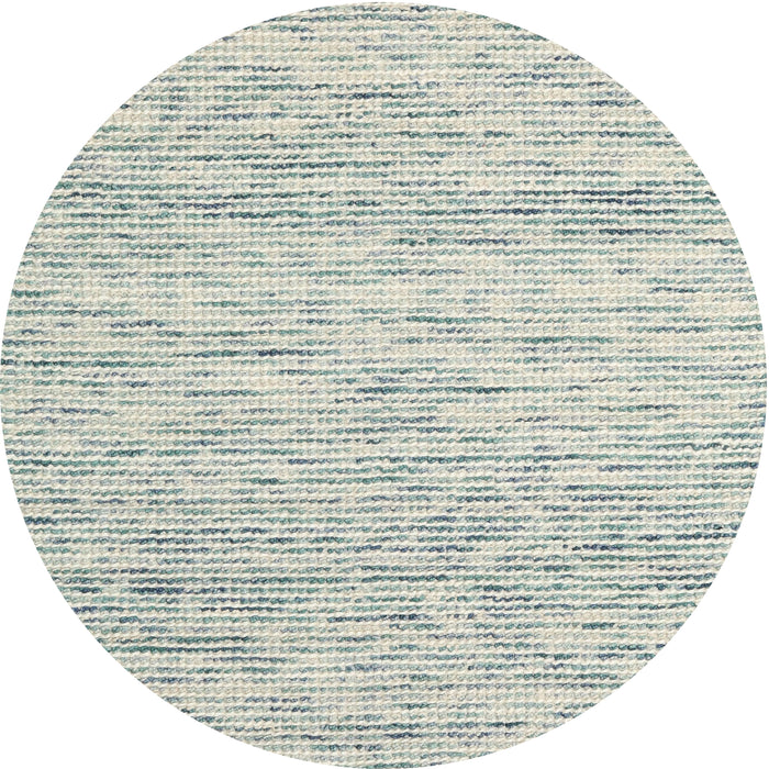 Round Contemporary White Gold Modern Rug, con1860