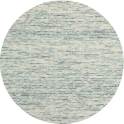Round Machine Washable Contemporary White Gold Rug, wshcon1860