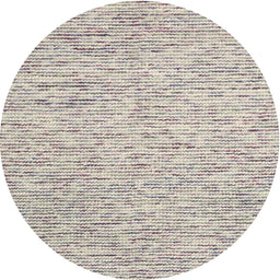 Round Contemporary Pink Modern Rug, con1861
