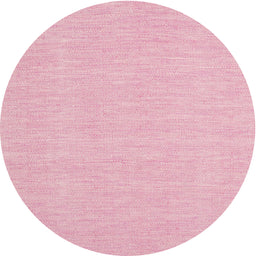 Round Contemporary Light Pink Modern Rug, con1863