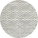 Round Contemporary Dark Gray Modern Rug, con1866