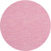 Round Machine Washable Contemporary Dark Hot Pink Rug, wshcon1877