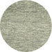 Round Contemporary Dark Green Modern Rug, con1880