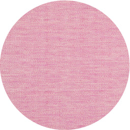 Round Contemporary Dark Hot Pink Modern Rug, con1884