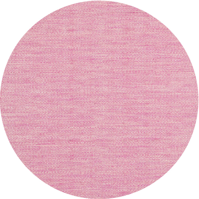 Round Contemporary Dark Hot Pink Modern Rug, con1884
