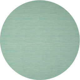 Round Machine Washable Contemporary Blue Green Rug, wshcon188