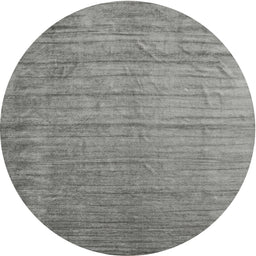 Round Machine Washable Contemporary Dark Gray Rug, wshcon1895
