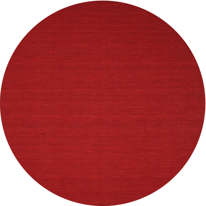 Round Contemporary Red Modern Rug, con189