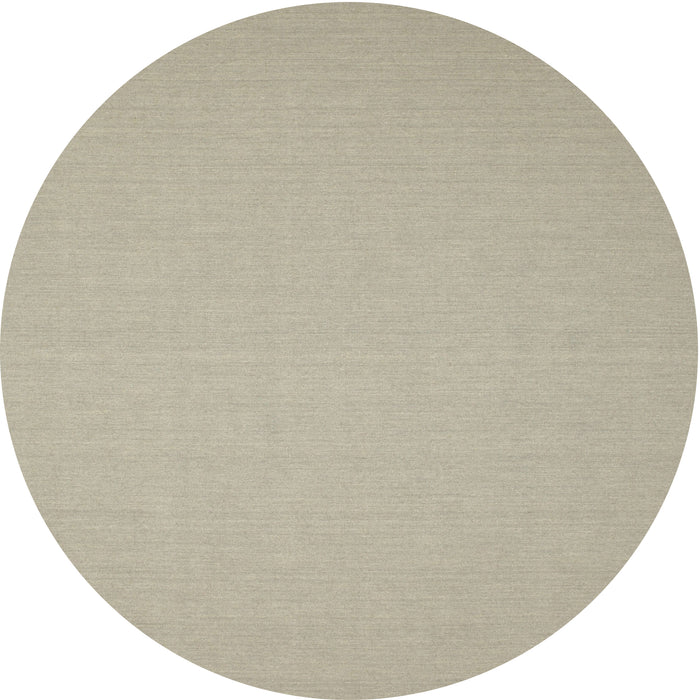 Round Contemporary Tan Brown Solid Rug, con191