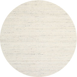 Round Contemporary Champagne Beige Solid Rug, con1924