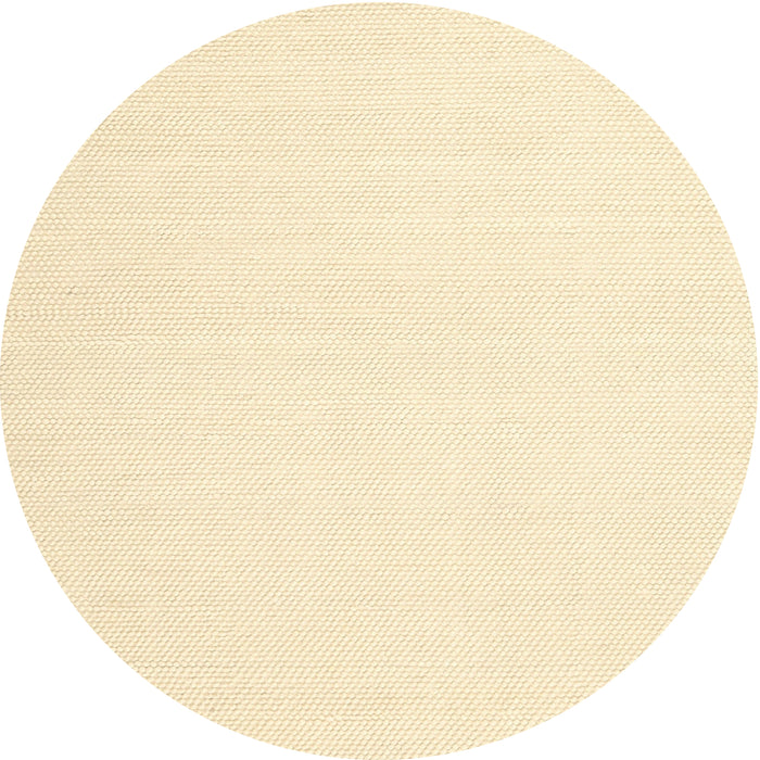 Round Machine Washable Contemporary Gold Rug, wshcon1930