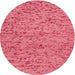 Round Machine Washable Contemporary Crimson Red Rug, wshcon1931