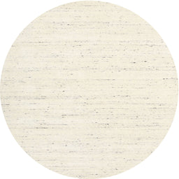 Round Machine Washable Contemporary Gold Rug, wshcon1952