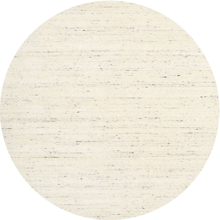 Round Machine Washable Contemporary Gold Rug, wshcon1952