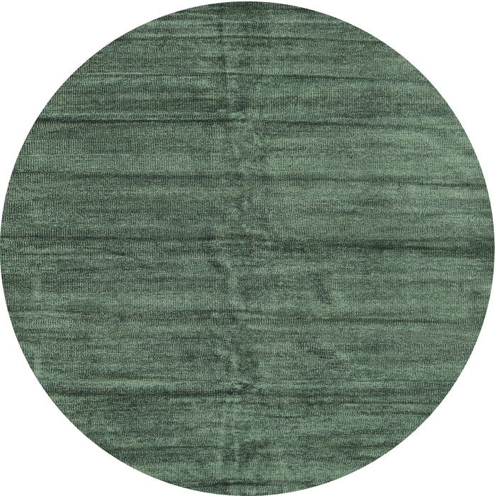 Round Contemporary Green Modern Rug, con1957