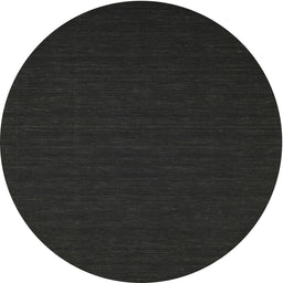 Round Machine Washable Contemporary Midnight Gray Rug, wshcon196