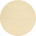 Round Contemporary Golden Blonde Gold Solid Rug, con1981