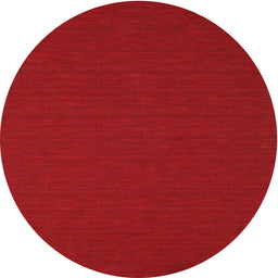Round Machine Washable Contemporary Red Rug, wshcon199