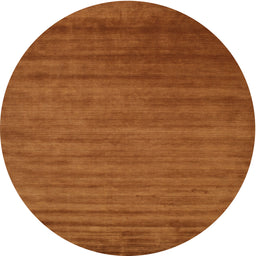 Round Contemporary Mahogany Brown Modern Rug, con19