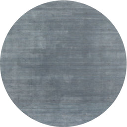 Round Machine Washable Contemporary Light Slate Gray Rug, wshcon2010