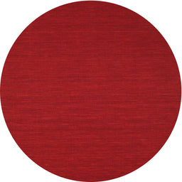 Round Machine Washable Contemporary Red Rug, wshcon201