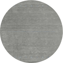 Round Machine Washable Contemporary Sage Green Rug, wshcon2021