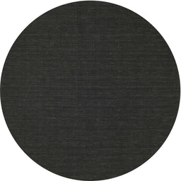 Round Machine Washable Contemporary Charcoal Black Rug, wshcon202