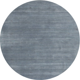 Round Machine Washable Contemporary Light Slate Gray Rug, wshcon2030
