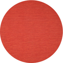 Round Contemporary Neon Red Modern Rug, con206