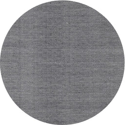 Round Machine Washable Contemporary Dark Gray Rug, wshcon2073