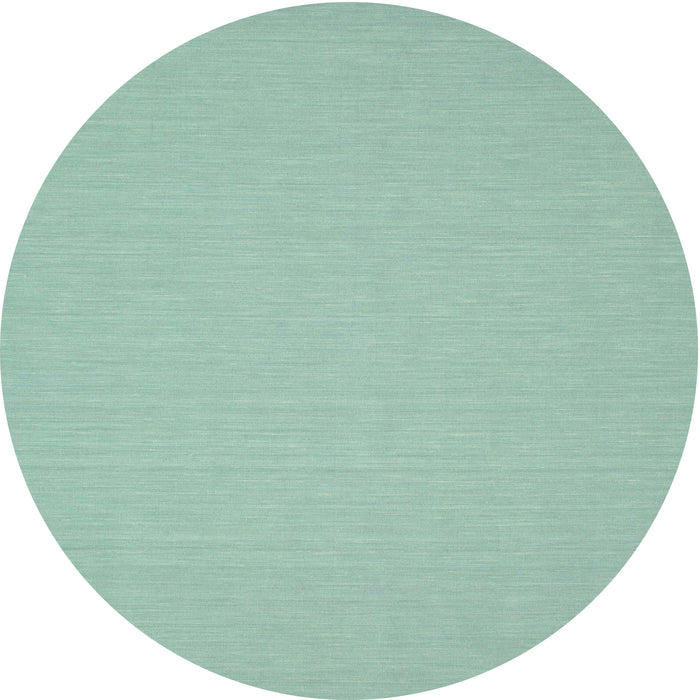 Round Machine Washable Contemporary Blue Green Rug, wshcon209