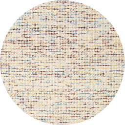 Round Machine Washable Contemporary Light French Beige Brown Rug, wshcon2100