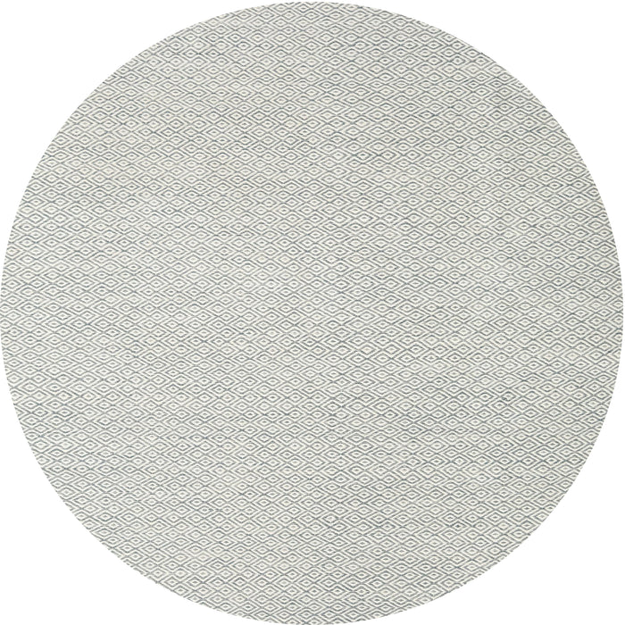 Round Machine Washable Contemporary Dark Gray Rug, wshcon2115