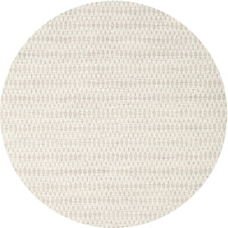 Round Machine Washable Contemporary Desert Sand Beige Rug, wshcon2116