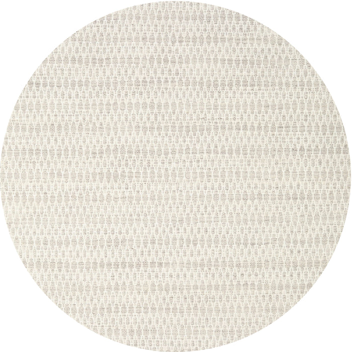 Round Machine Washable Contemporary Desert Sand Beige Rug, wshcon2116