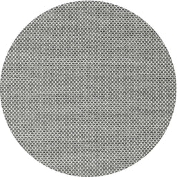 Round Machine Washable Contemporary Gray Rug, wshcon2118