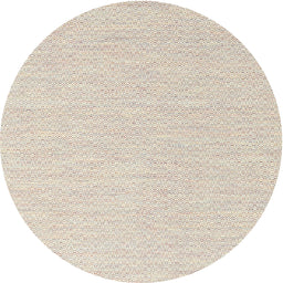 Round Machine Washable Contemporary Light French Beige Brown Rug, wshcon2121