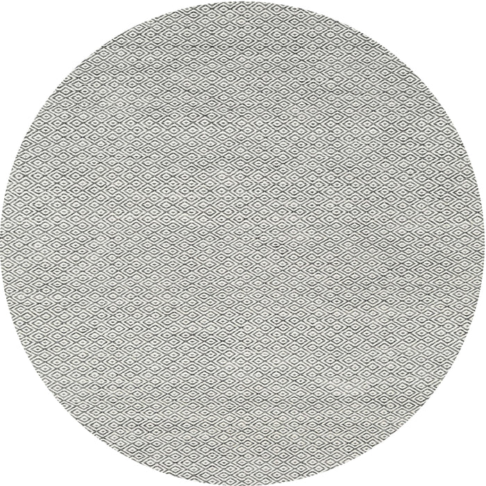 Round Machine Washable Contemporary Granite Gray Rug, wshcon2122