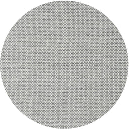 Round Machine Washable Contemporary Grey Gray Rug, wshcon2127