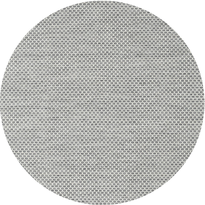 Round Contemporary Gray Modern Rug, con2127